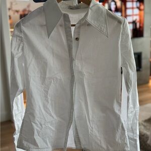 Annie Bing White Long sleeve Button Shirt